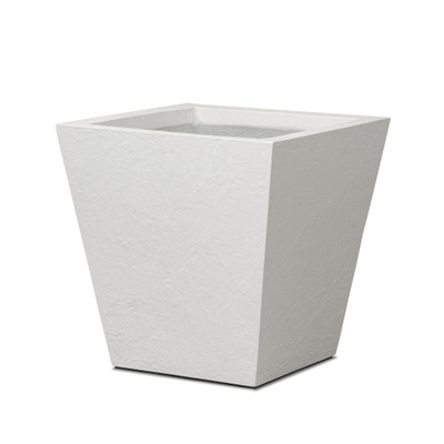 Four Hands Koto Planter - Medium - Textured White Concrete