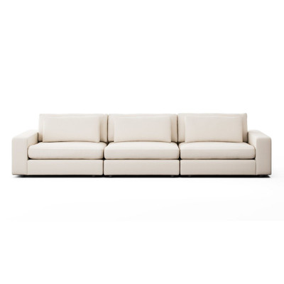 Four Hands Bloor 3-Piece Sectional - Sofa - Crypton Nomad Marshmallow