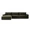 Four Hands Bloor 3-Piece Sectional - Sofa + Ottoman - Surrey Olive