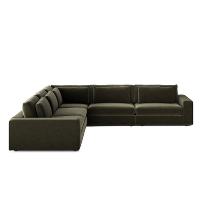 Four Hands Bloor 5-Piece Sectional - Surrey Olive