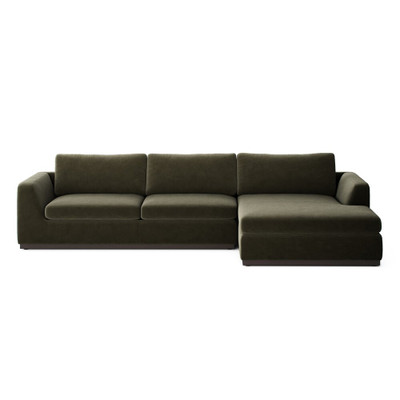 Four Hands Colt 2-Piece Sectional - Right Chaise - Surrey Olive
