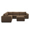 Four Hands Colt 3-Piece Sectional + Ottoman - Crypton Nomad Mushroom