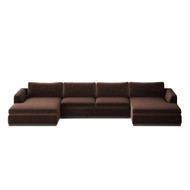 Four Hands Colt 3-Piece U Sectional - Surrey Cocoa