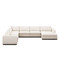 Four Hands Colt 4-Piece Sectional - Right Chaise - Crypton Nomad Marshmallow