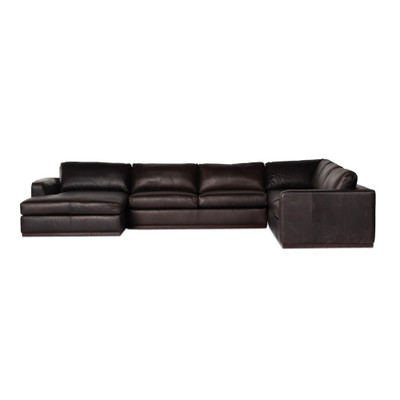 Four Hands Colt 4-Piece Sectional - Left Chaise - Heirloom Cigar