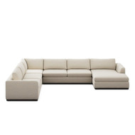 Four Hands Colt 4-Piece Sectional - Right Chaise - Savoy Parchment