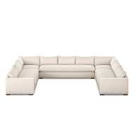 Four Hands Grant 5 Piece Sectional With Arms - 174" - Ashby Oatmeal