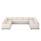 Four Hands Grant 5 Piece Sectional With Arms - 174" - Ashby Oatmeal