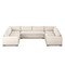 Four Hands Grant 5 Piece Sectional With Arms - 152" - Ashby Oatmeal
