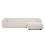 Four Hands Nara 2-Piece Sectional - Right Chaise - Crypton Nomad Snow