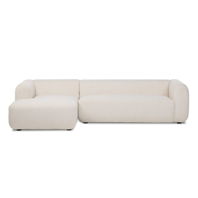 Four Hands Nara 2-Piece Sectional - Left Chaise - Crypton Nomad Snow