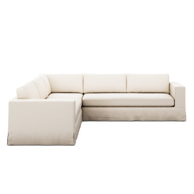 Four Hands Tovana 3 Piece Sectional - Crypton Nomad Marshmallow