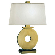 Tic-Tac-Toe Table Lamp - Antique Brass