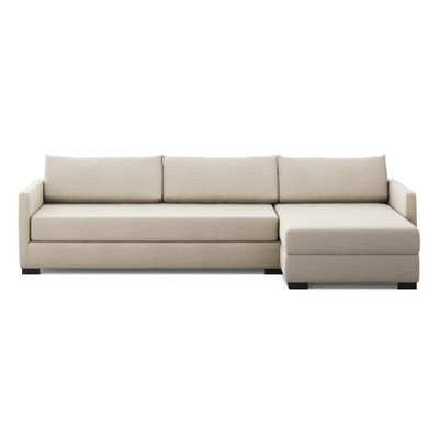 Four Hands Wickham 2-Piece Sectional - Right Storage Chaise - Savoy Parchment