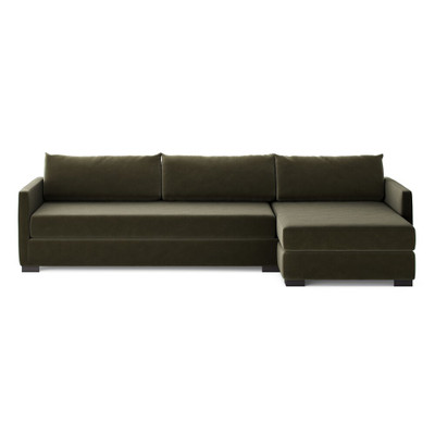 Four Hands Wickham 2-Piece Sectional - Right Chaise - Surrey Olive