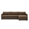 Four Hands Wickham 2-Piece Sleeper Sectional - Right Chaise - Crypton Nomad Mushroom