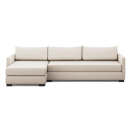 Four Hands Wickham 2-Piece Sleeper Sectional - Left Chaise - Crypton Nomad Snow