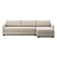 Four Hands Wickham 2-Piece Sleeper Sectional - Right Storage Chaise - Savoy Parchment