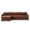 Four Hands Wickham 2-Piece Sleeper Sectional - Left Storage Chaise - Surrey Auburn