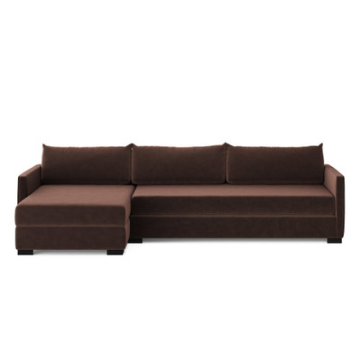 Four Hands Wickham 2-Piece Sleeper Sectional - Left Storage Chaise - Surrey Cocoa