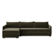 Four Hands Wickham 2-Piece Sleeper Sectional - Left Storage Chaise - Surrey Olive