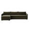 Four Hands Wickham 2-Piece Sleeper Sectional - Left Storage Chaise - Surrey Olive