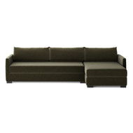 Four Hands Wickham 2-Piece Sleeper Sectional - Right Storage Chaise - Surrey Olive