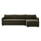 Four Hands Wickham 2-Piece Sleeper Sectional - Right Storage Chaise - Surrey Olive