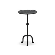 Four Hands Jocelyn End Table - Black Marble