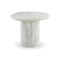 Four Hands Stuart End Table - White Calacatta Marble