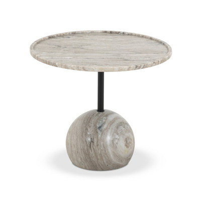 Four Hands Viola End Table - Antique White Marble
