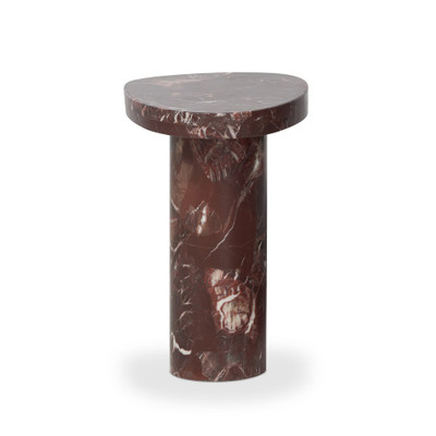 Four Hands Zion End Table - Merlot Marble