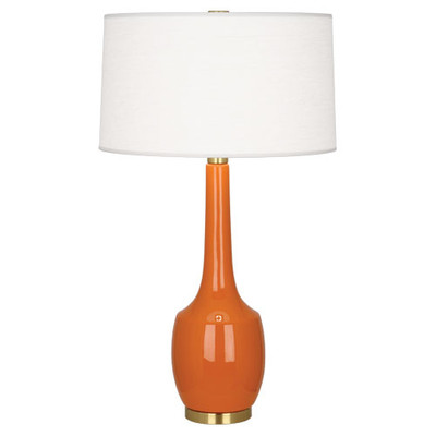 Delilah Table Lamp - Antique Brass - Pumpkin