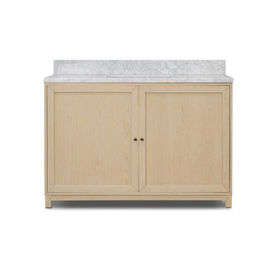 Four Hands Millie Single Wide Vanity - Satin Bleached Parawood