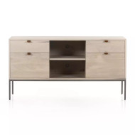Four Hands Trey Modular Filing Credenza - Dove Poplar