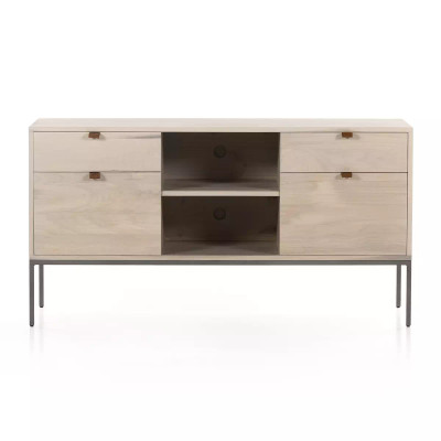 Four Hands Trey Modular Filing Credenza - Dove Poplar