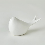 Global Views Sated Bird - Matte White