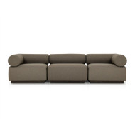 Four Hands Lenox Outdoor 3Pc Sectional - Stained Saddle Brown