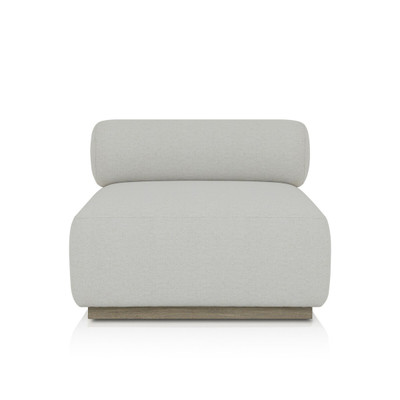 Four Hands Lenox Outdoor Armless Piece - Washed Brown