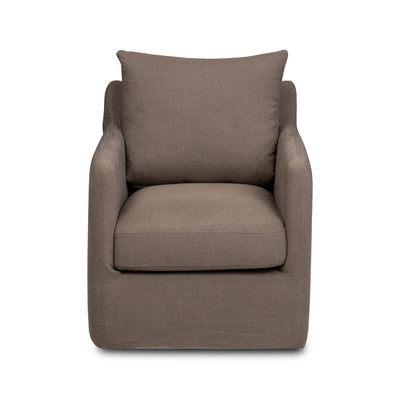 Four Hands Banks Swivel Chair - Savoy Coffee