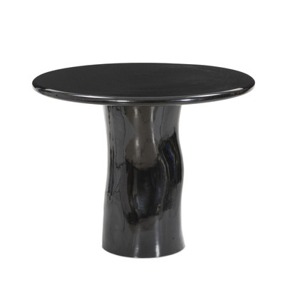 Four Hands Manon Dining Table - Glossy Black Cast Aluminum