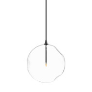 Four Hands Glass Globe 300 Pendant - Black Gunmetal