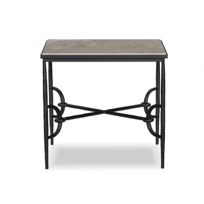 Four Hands Babylon End Table - Lunar Marble