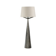 Four Hands Ziggy Floor Lamp - Hammered Smoked Nickel