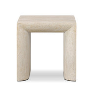 Four Hands Brad End Table - Faux Travertine