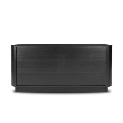 Four Hands Paden 6 Drawer Dresser - Aged Black Acacia