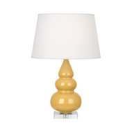 Small Triple Gourd Accent Table Lamp - Sunset