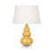 Small Triple Gourd Accent Table Lamp - Sunset