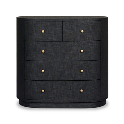 Four Hands Amelia Chest - Black Linen