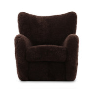 Four Hands Amelie Chair - Cocoa Shearling